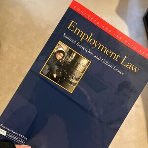 Employment Law by Estreicher and Lester (Paperback 2008‎ Foundation Press)